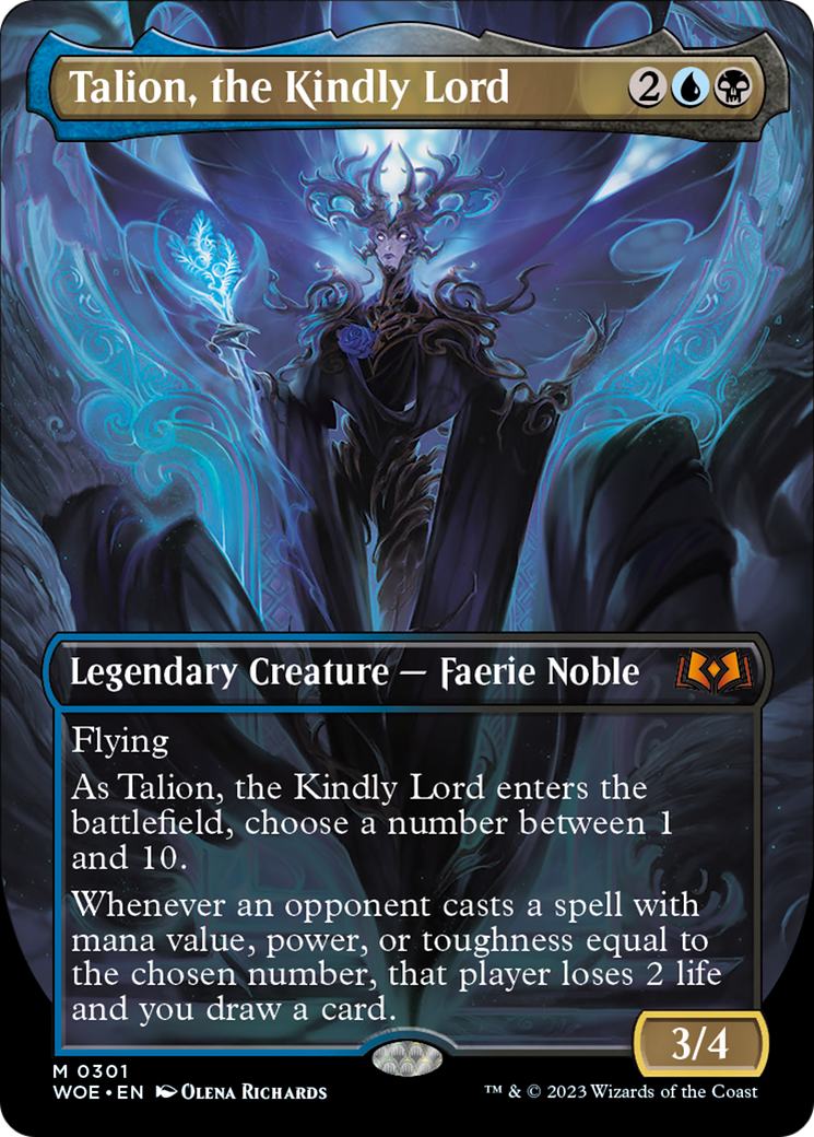 Talion, the Kindly Lord (Borderless Alternate Art) [Wilds of Eldraine] | The CG Realm