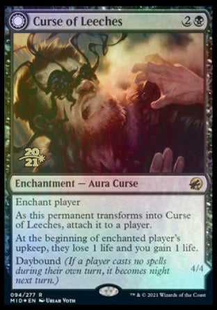 Curse of Leeches (PRE-94S) - Innistrad: Midnight Hunt Promos: (Double Faced Transform) Foil