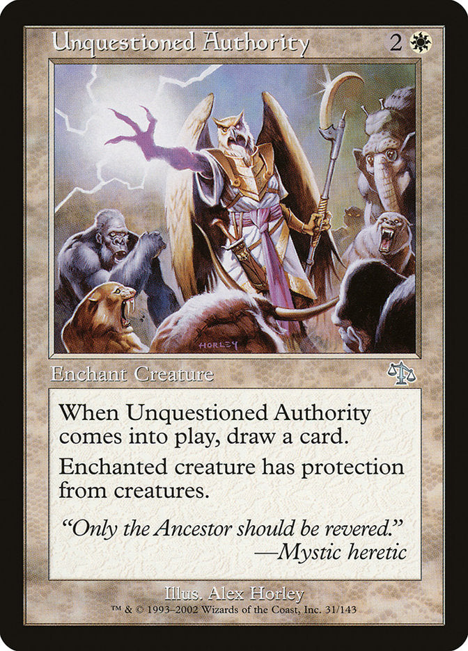 Unquestioned Authority [Judgment] | The CG Realm