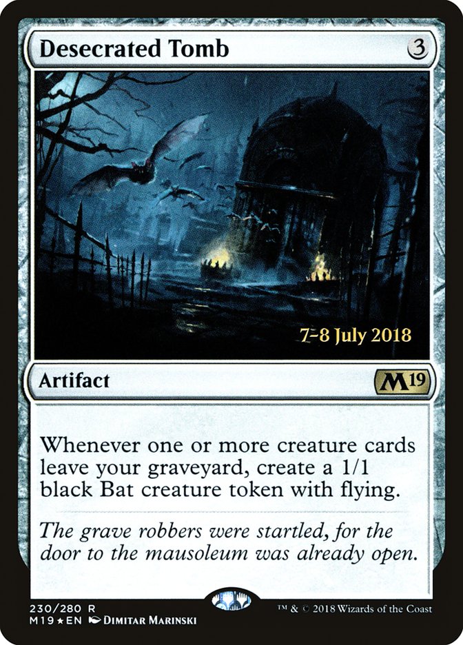 Desecrated Tomb [Core Set 2019 Prerelease Promos] | The CG Realm