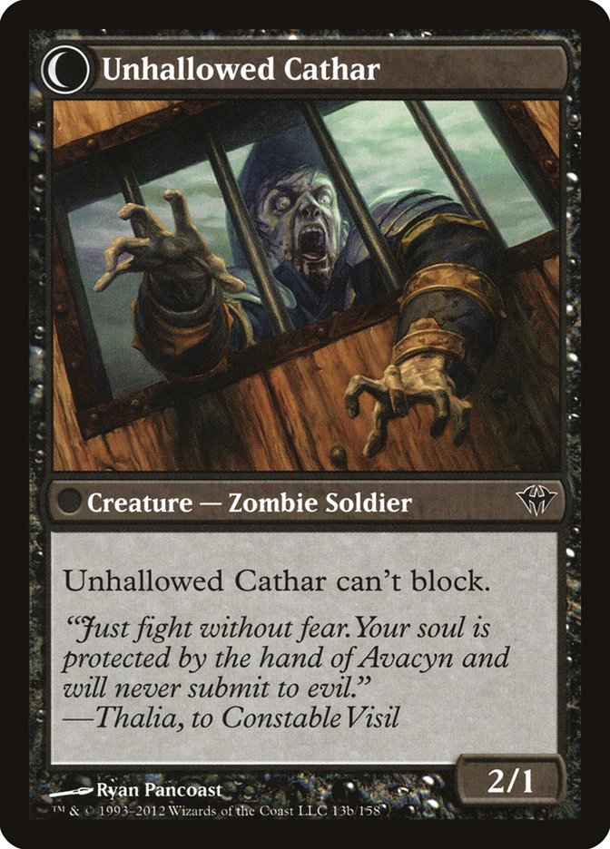 Loyal Cathar // Unhallowed Cathar [Dark Ascension] | The CG Realm