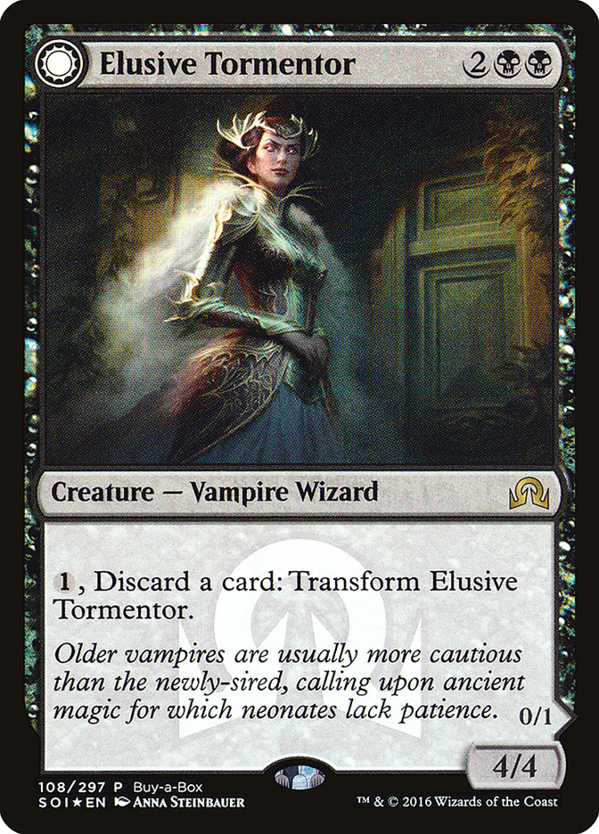 Elusive Tormentor // Insidious Mist (Buy-A-Box) [Shadows over Innistrad Promos] | The CG Realm