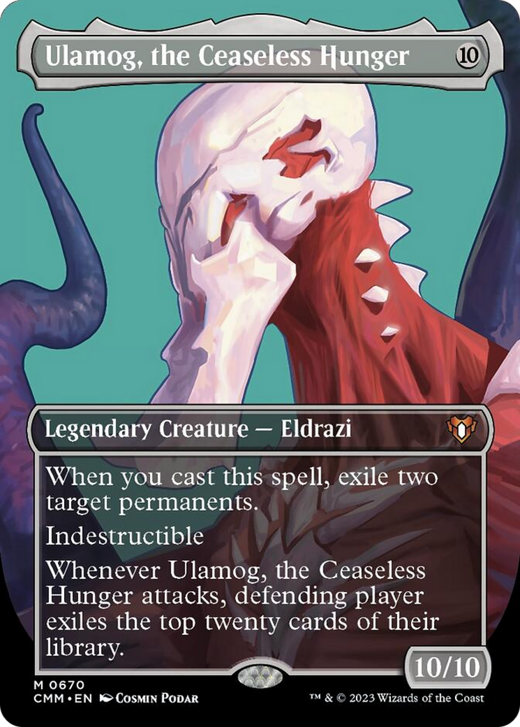Ulamog, the Ceaseless Hunger (Borderless Profile) [Commander Masters] | The CG Realm