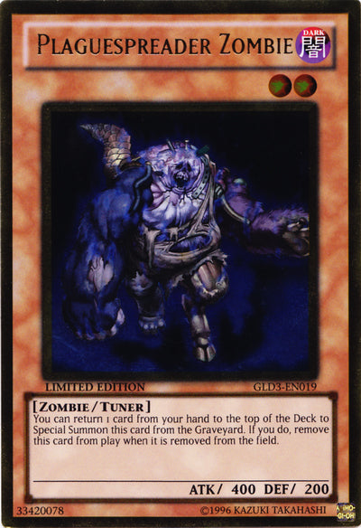 Plaguespreader Zombie [GLD3-EN019] Gold Rare | The CG Realm