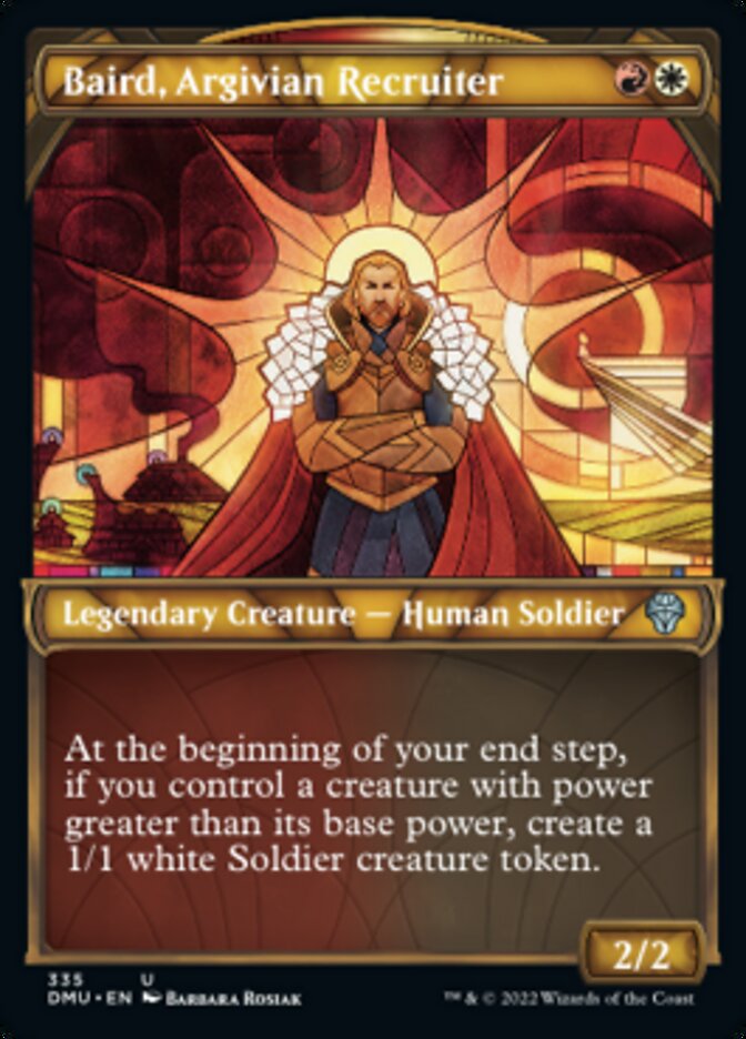 Baird, Argivian Recruiter (Showcase Textured) [Dominaria United] | The CG Realm