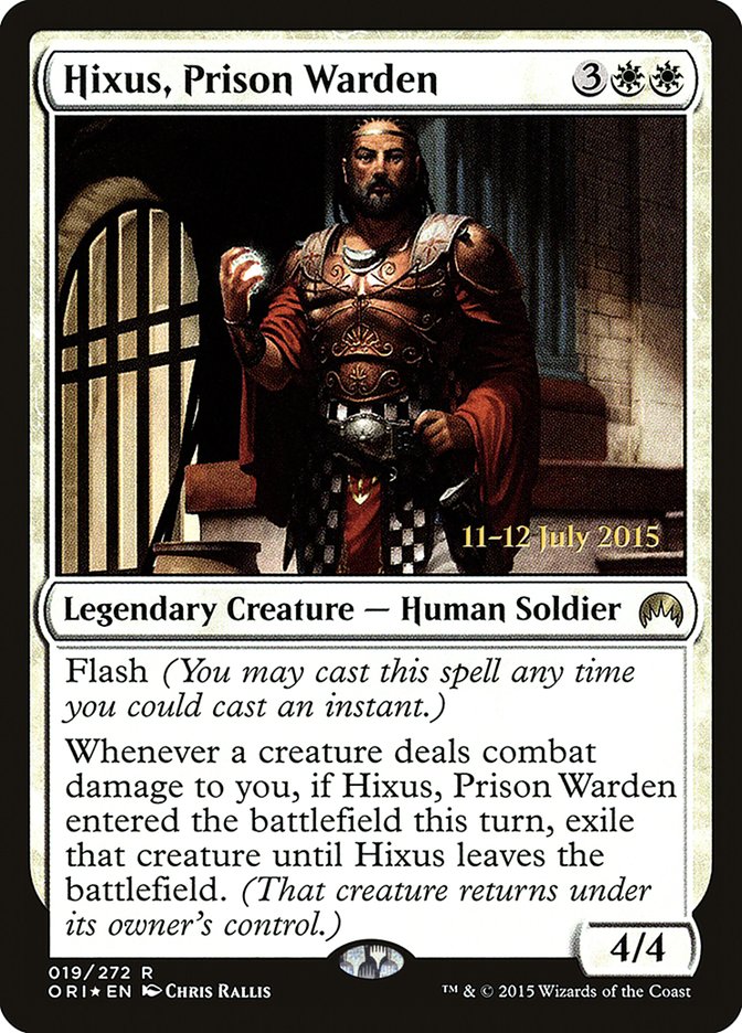 Hixus, Prison Warden [Magic Origins Prerelease Promos] | The CG Realm
