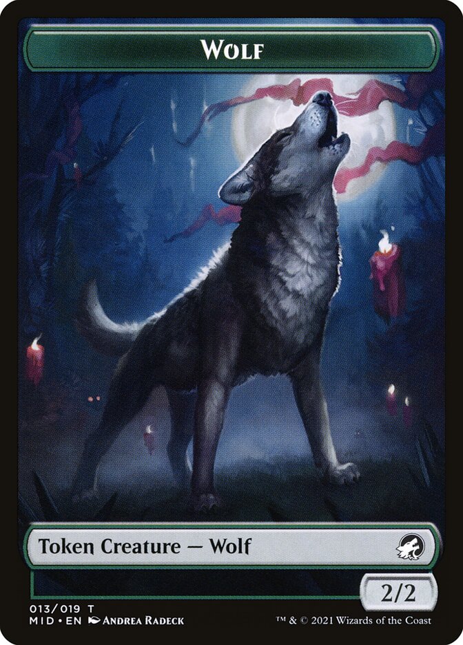 Wolf (013) // Clue (016) Double-Sided Token [Challenger Decks 2022 Tokens] | The CG Realm