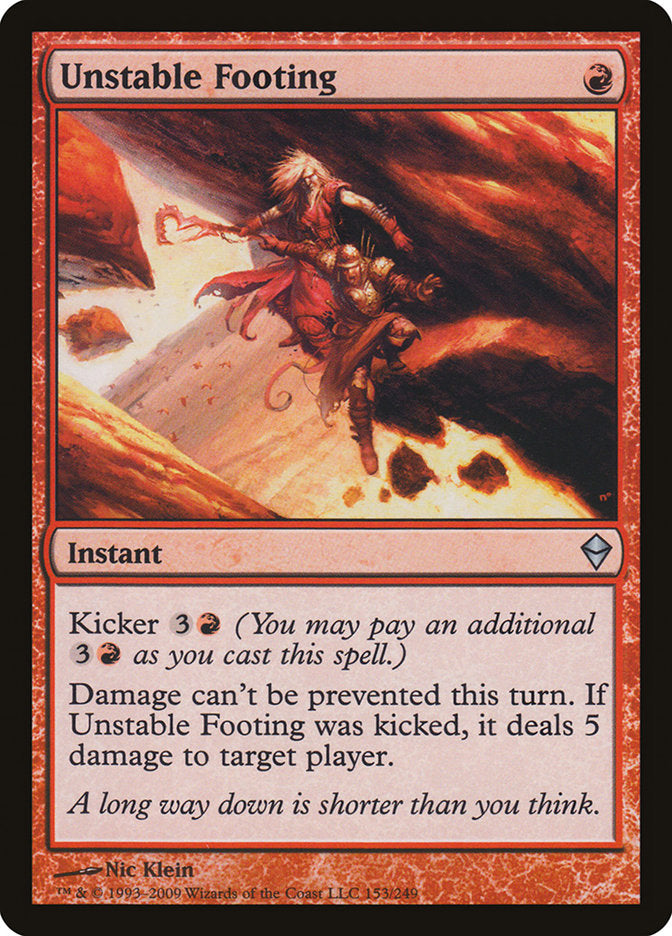 Unstable Footing [Zendikar] | The CG Realm