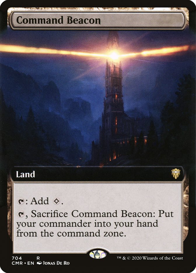 Command Beacon (Extended Art) [Commander Legends] | The CG Realm