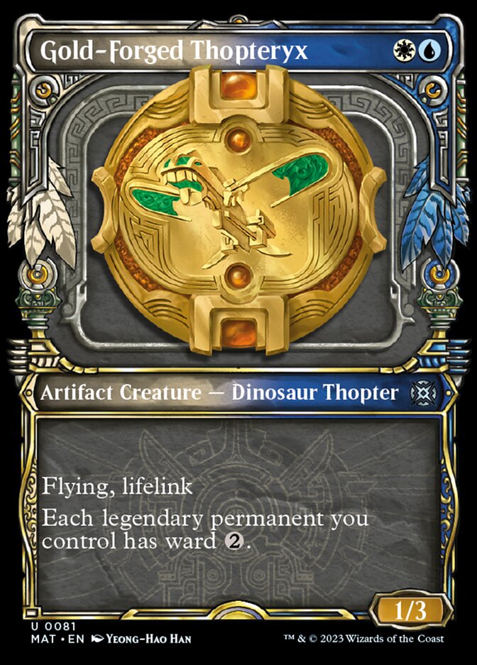 Gold-Forged Thopteryx (Showcase) [March of the Machine: The Aftermath] | The CG Realm