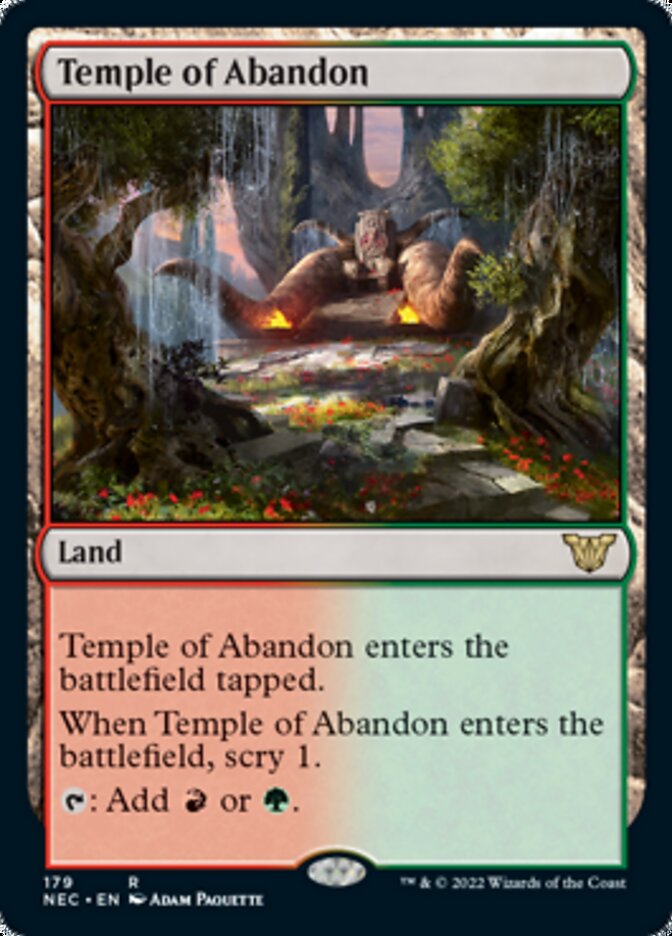 Temple of Abandon [Kamigawa: Neon Dynasty Commander] | The CG Realm