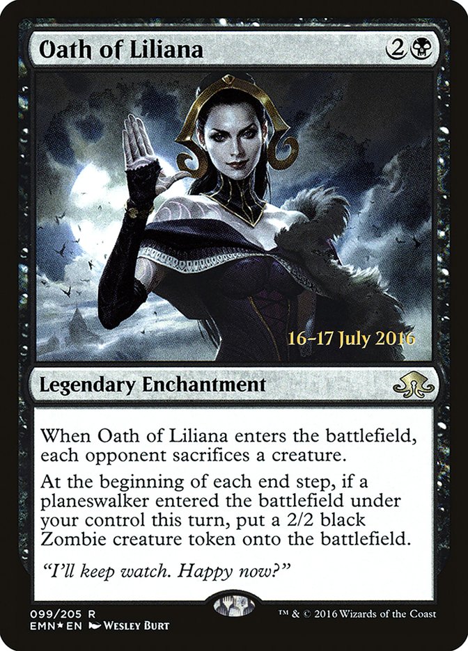 Oath of Liliana [Eldritch Moon Prerelease Promos] | The CG Realm