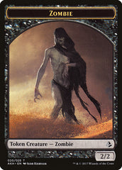 Resilient Khenra // Zombie Double-Sided Token [Hour of Devastation Tokens] | The CG Realm