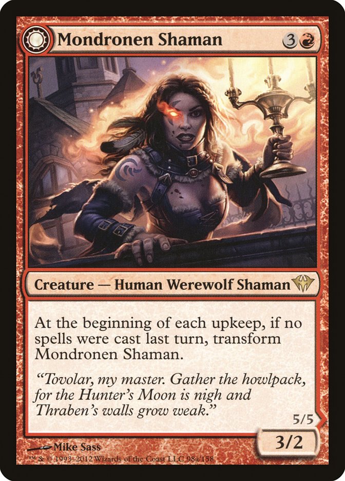 Mondronen Shaman (DKA-098) - Dark Ascension: (Double Faced Transform)