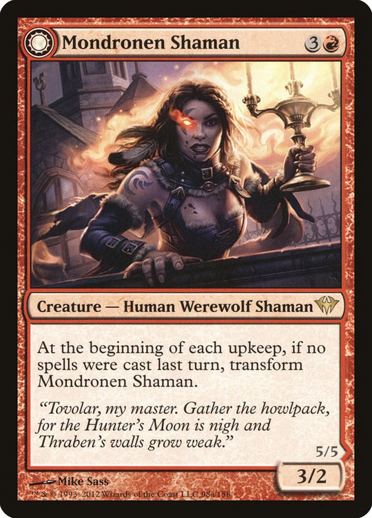 Mondronen Shaman (DKA-098) - Dark Ascension: (Double Faced Transform)