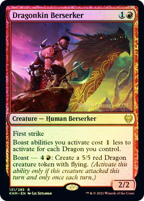 Dragonkin Berserker [Kaldheim Prerelease Promos] | The CG Realm