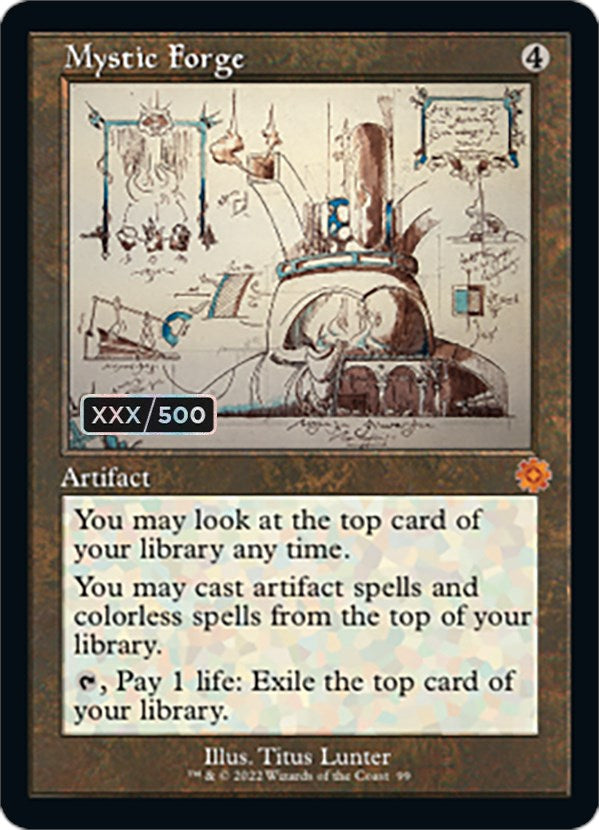 Mystic Forge (Retro Schematic) (Serialized) [The Brothers' War Retro Artifacts] | The CG Realm