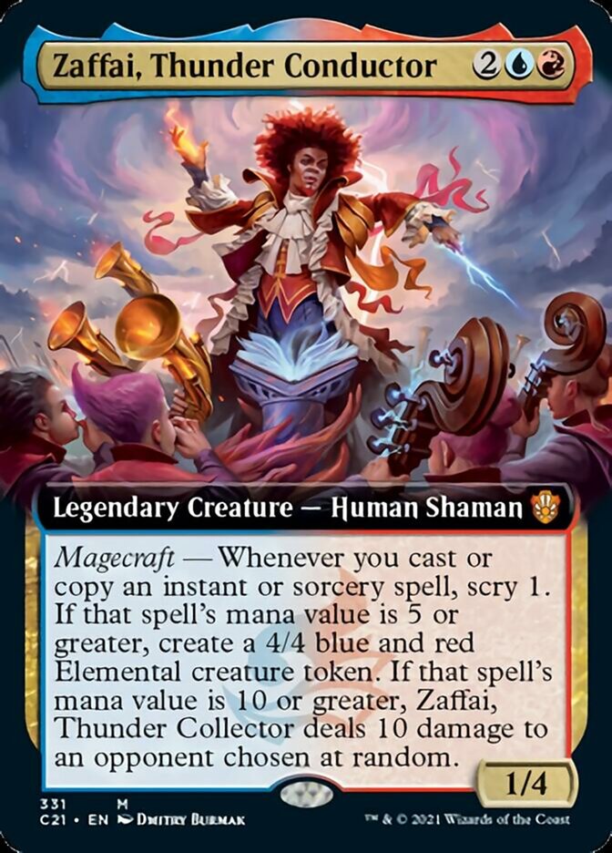 Zaffai, Thunder Conductor (Extended Art) [Commander 2021] | The CG Realm