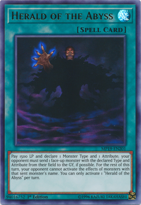 Herald of the Abyss [MP19-EN201] Ultra Rare | The CG Realm
