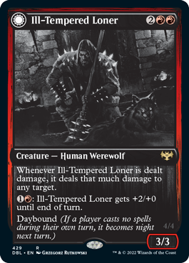 Ill-Tempered Loner (DBL-429) - Innistrad: Double Feature: (Double Faced Transform)