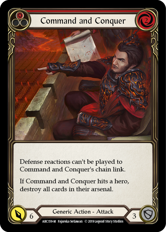 Command and Conquer [ARC159-M] (Arcane Rising)  1st Edition Normal | The CG Realm