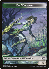 Golem // Elf Warrior Double-Sided Token [Double Masters Tokens] | The CG Realm
