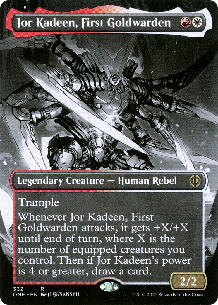 Jor Kadeen, First Goldwarden (Borderless Manga) [Phyrexia: All Will Be One] | The CG Realm