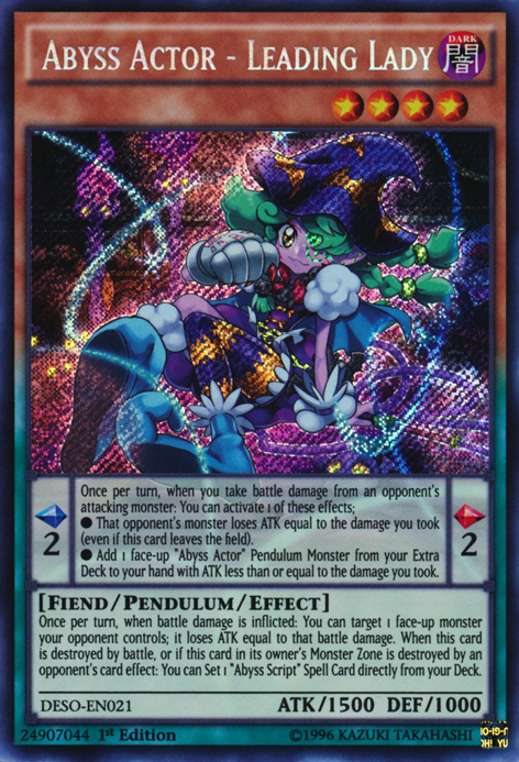 Abyss Actor - Leading Lady [DESO-EN021] Secret Rare | The CG Realm