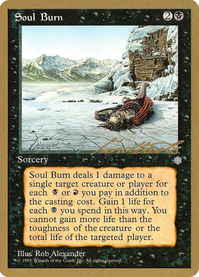 Soul Burn (Leon Lindback) [Pro Tour Collector Set] | The CG Realm