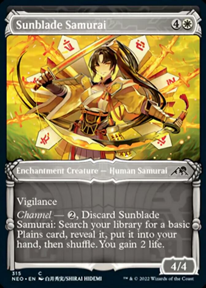 Sunblade Samurai (Showcase Samurai) [Kamigawa: Neon Dynasty] | The CG Realm