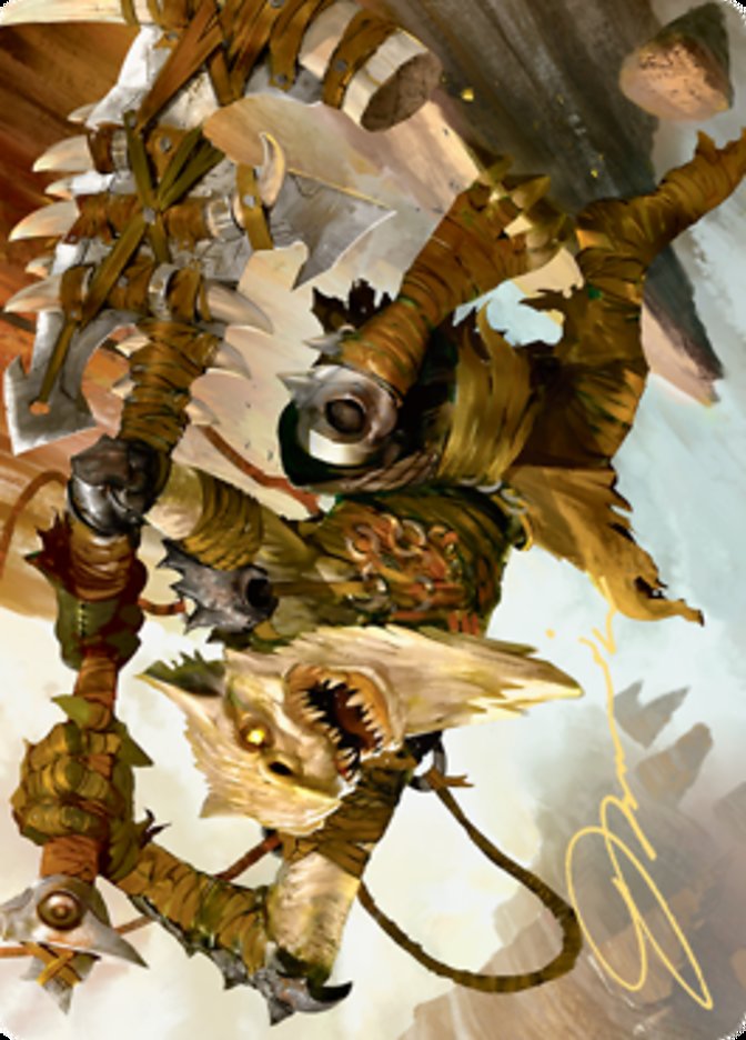 Teeterpeak Ambusher Art Card (Gold-Stamped Signature) [Zendikar Rising Art Series] | The CG Realm