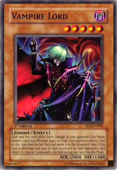 Vampire Lord [SD2-EN003] Common | The CG Realm