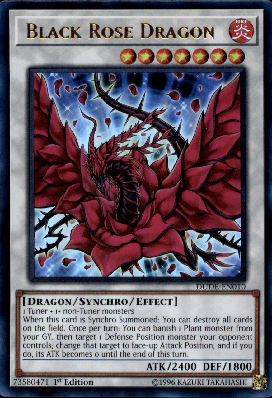 Black Rose Dragon [DUDE-EN010] Ultra Rare | The CG Realm