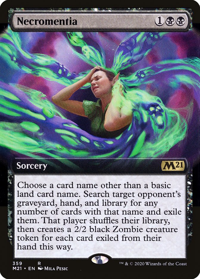 Necromentia (Extended Art) [Core Set 2021] | The CG Realm