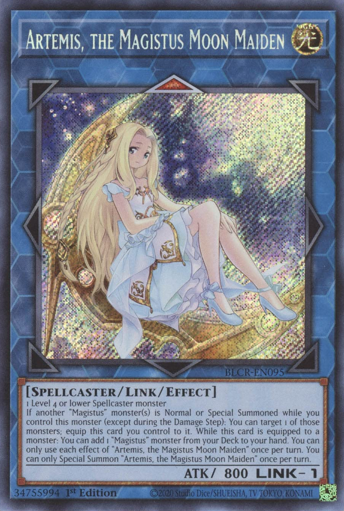 Artemis, the Magistus Moon Maiden [BLCR-EN095] Secret Rare | The CG Realm