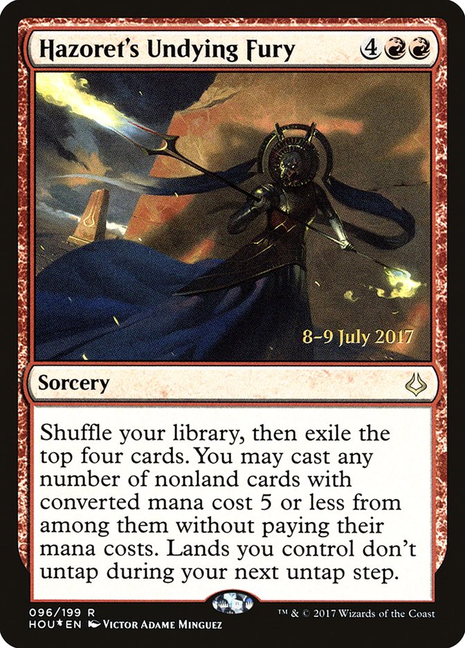 Hazoret's Undying Fury [Hour of Devastation Prerelease Promos] | The CG Realm