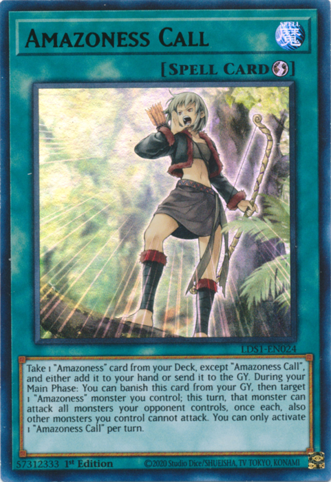 Amazoness Call (Green) [LDS1-EN024] Ultra Rare | The CG Realm