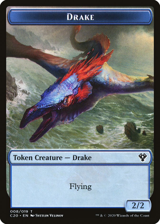 Human Soldier (005) // Drake Double-Sided Token [Commander 2020 Tokens] | The CG Realm