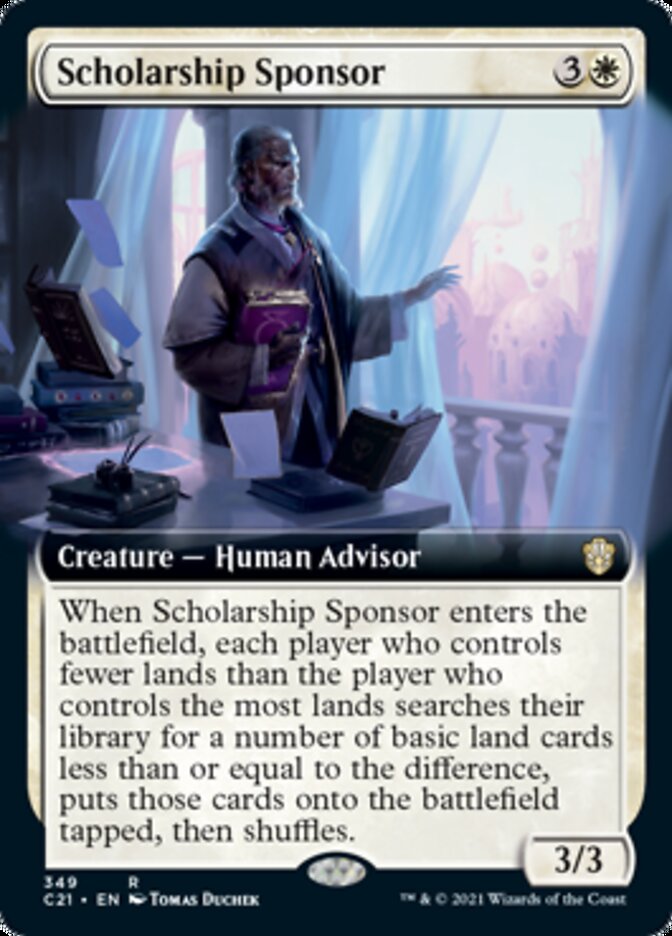 Scholarship Sponsor (Extended Art) [Commander 2021] | The CG Realm