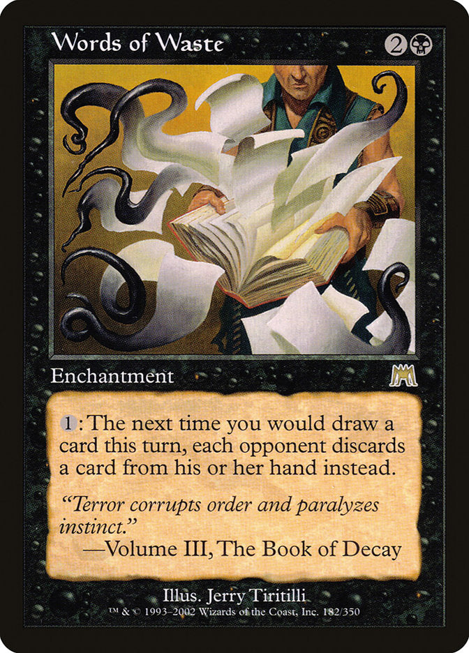Words of Waste [Onslaught] | The CG Realm