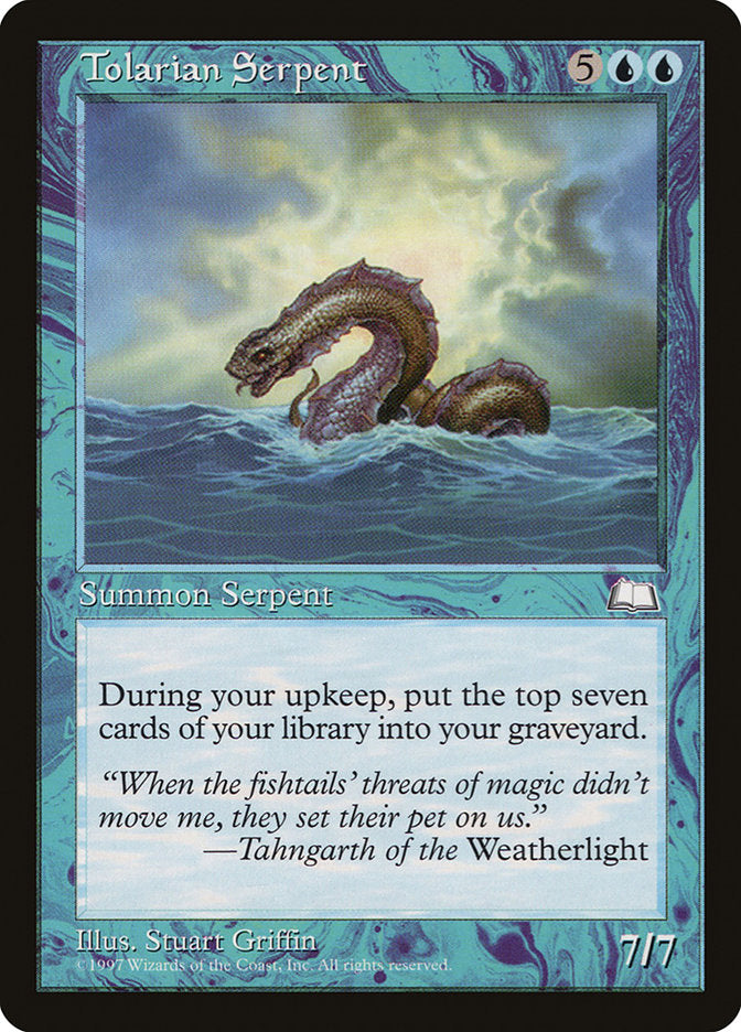 Tolarian Serpent [Weatherlight] | The CG Realm
