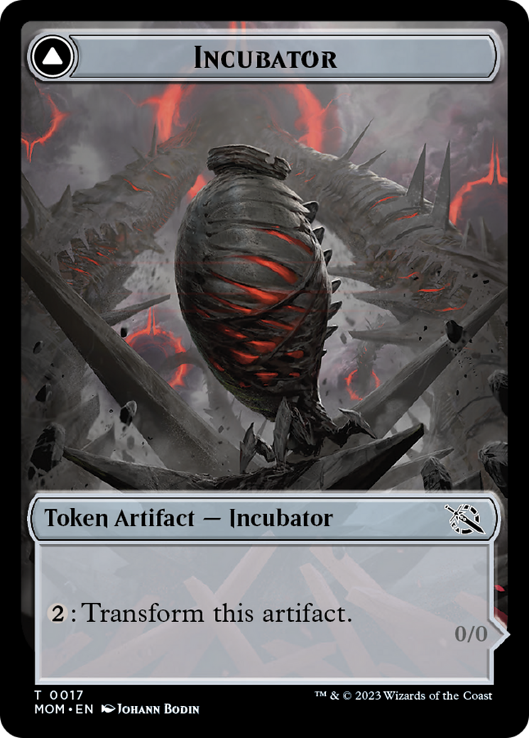 Incubator // Phyrexian (17) Double-Sided Token [March of the Machine Tokens] | The CG Realm