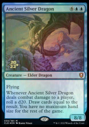 Ancient Silver Dragon [Commander Legends: Battle for Baldur's Gate Prerelease Promos] | The CG Realm