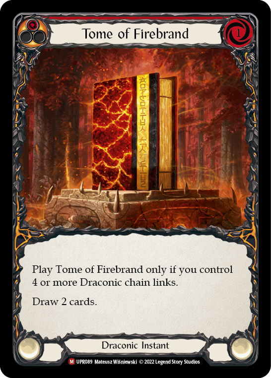 Tome of Firebrand [UPR089] (Uprising)  Rainbow Foil | The CG Realm