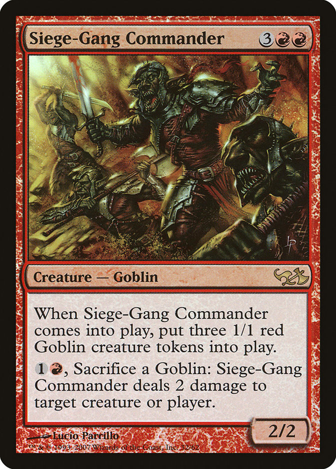 Siege-Gang Commander [Duel Decks: Elves vs. Goblins] | The CG Realm