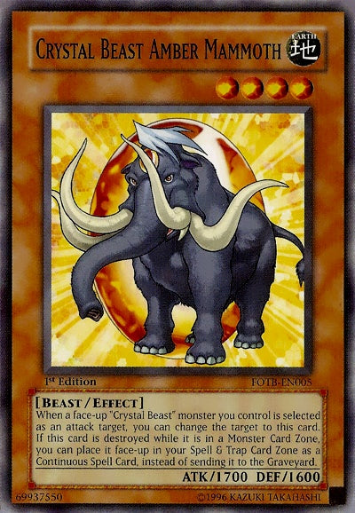 Crystal Beast Amber Mammoth [FOTB-EN005] Common | The CG Realm