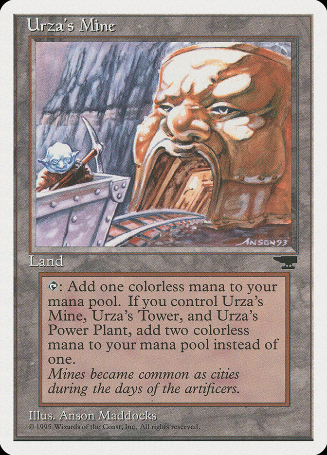 Urza's Mine (Mine Cart Entering Mouth) [Chronicles] | The CG Realm