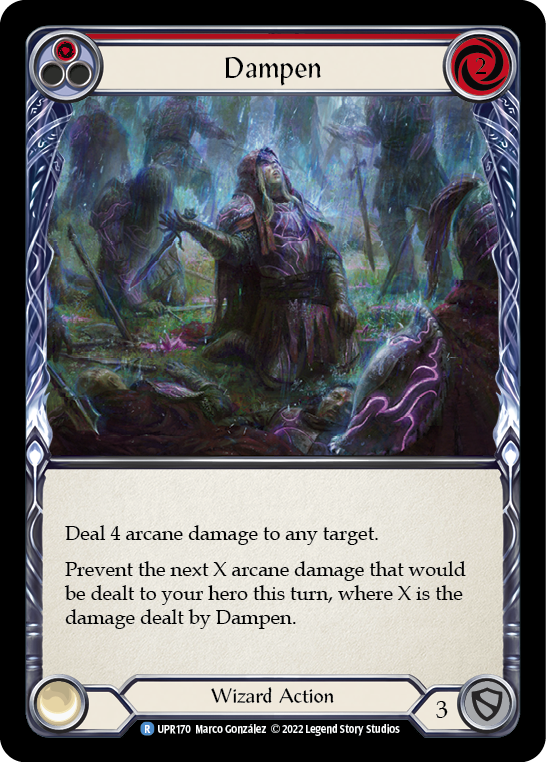 Dampen (Red) [UPR170] (Uprising)  Rainbow Foil | The CG Realm