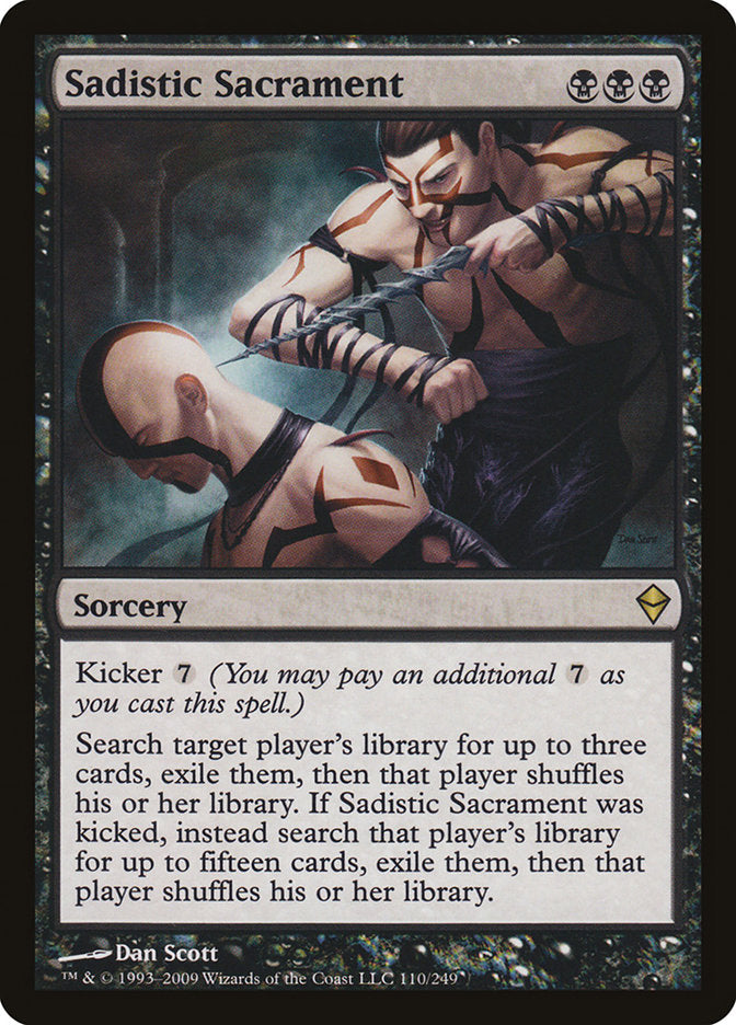 Sadistic Sacrament [Zendikar] | The CG Realm