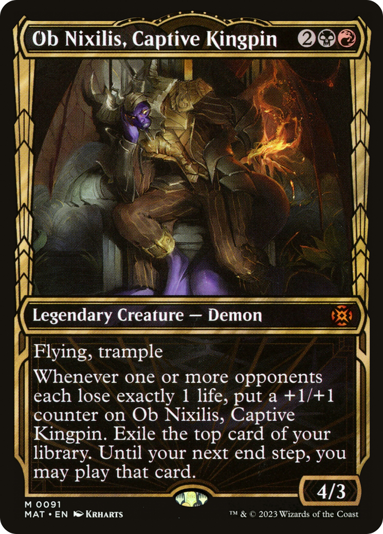 Ob Nixilis, Captive Kingpin (Showcase) [March of the Machine: The Aftermath] | The CG Realm